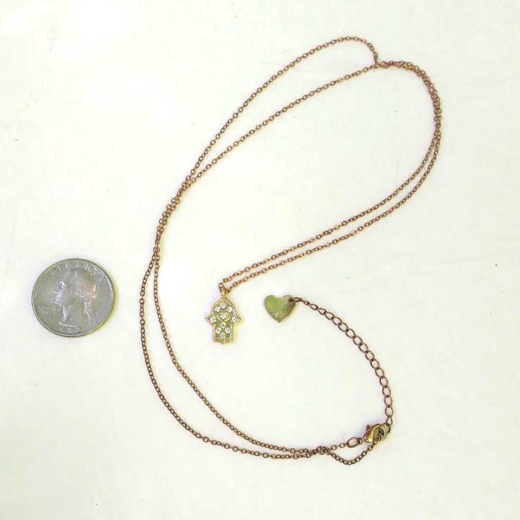 Delicate Hamsa Hand Necklace